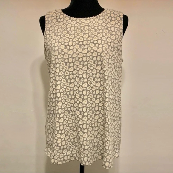 EMELIA Sleeveless‎ Layered Print Top - Picture 1 of 7